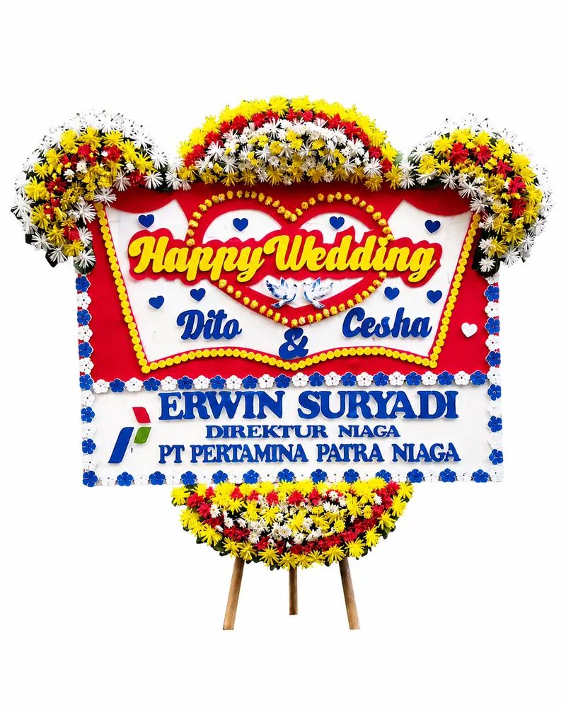 Bunga Papan Happy Wedding Kalibata 4
