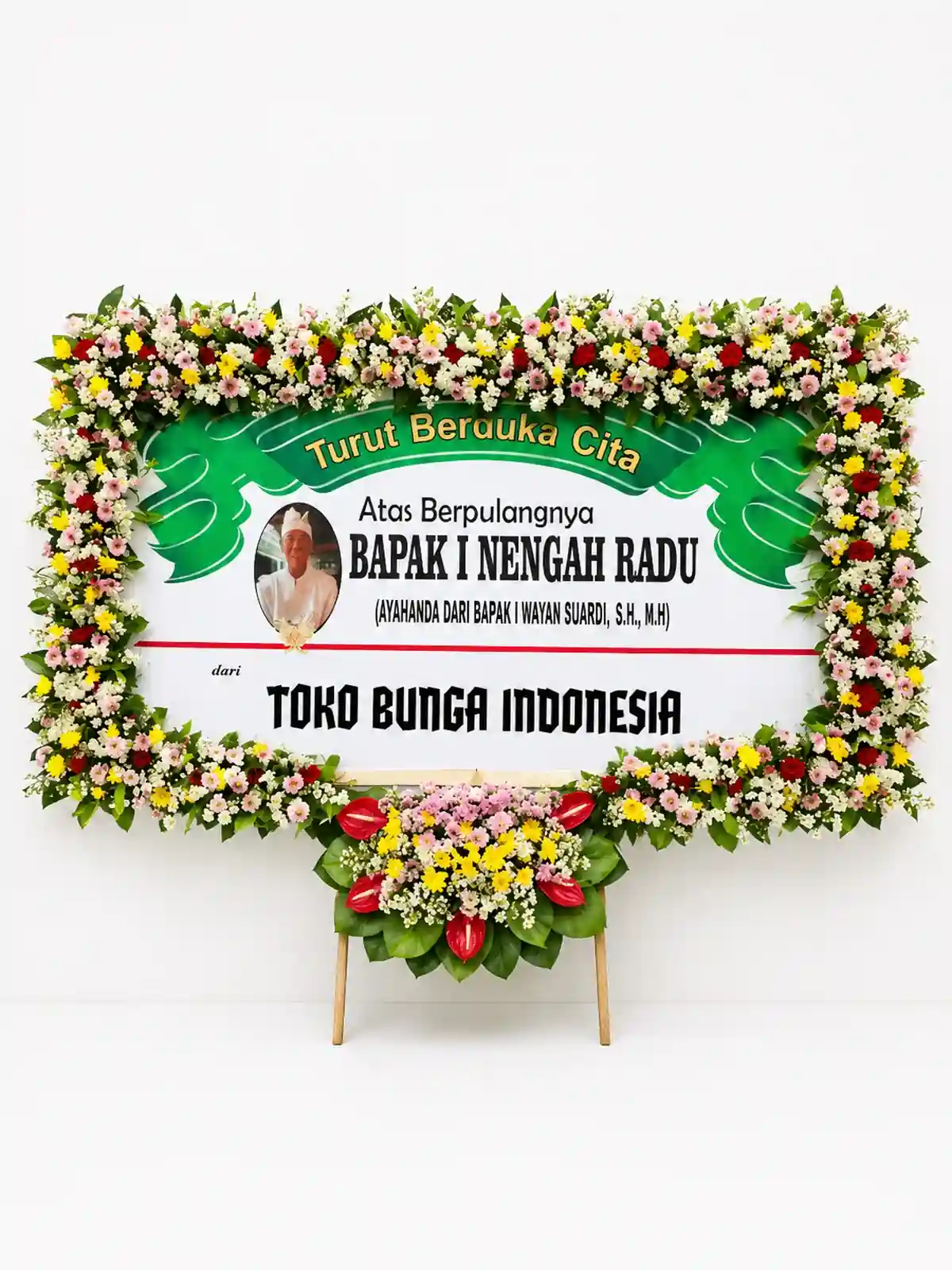 Toko Bunga Dekat Rumah Duka Kertha Semadi Denpasar untuk Karangan Bunga Duka Cita dan Standing Flower Bunga Papan Duka Cita Denpasar