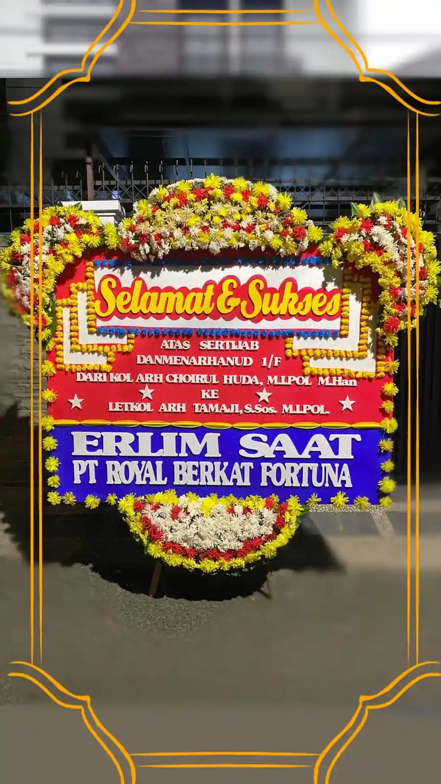 Bunga Papan Happy Wedding