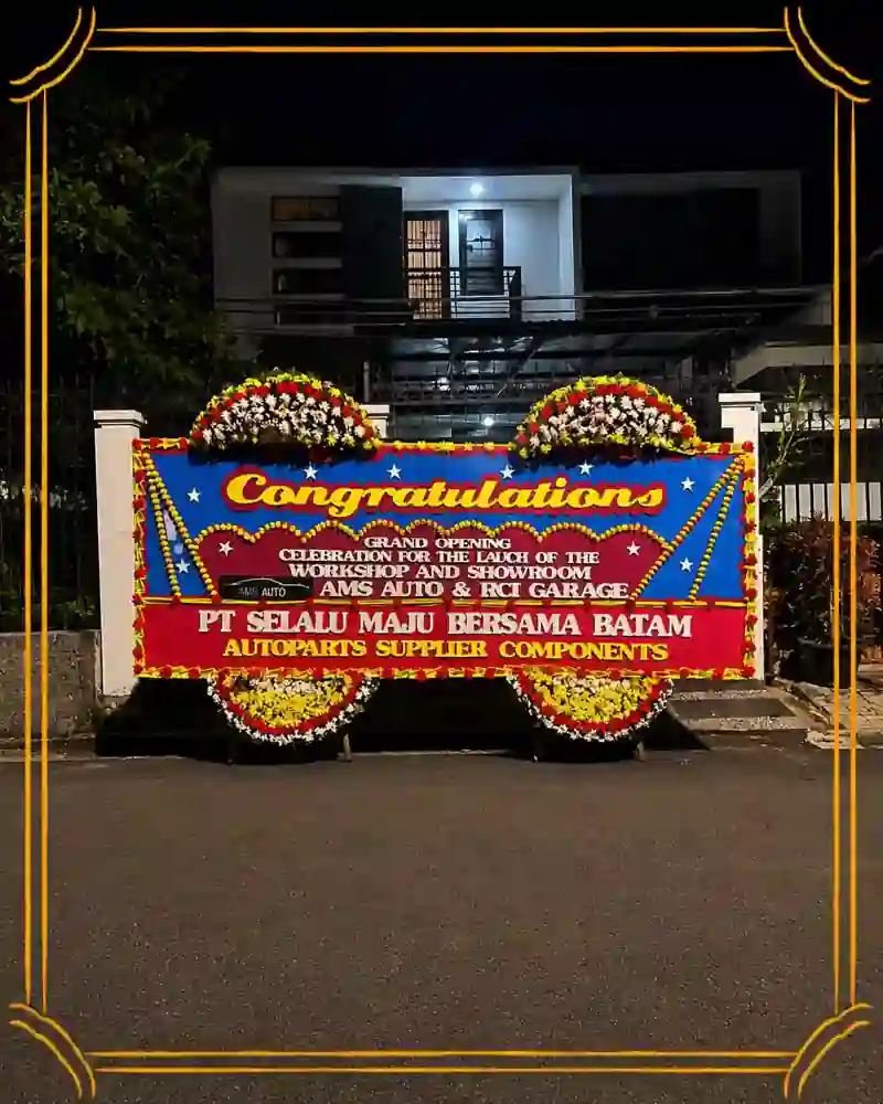 Karangan Bunga Pernikahan Dekat The Tribrata Dharmawangsa Bunga papan Selamat dan Sukses