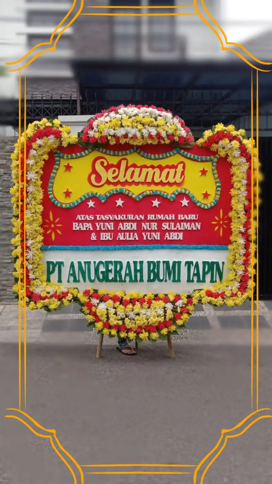Bunga Papan Happy Wedding